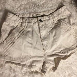 Free People Sweet Surrender Shorts White Denim 27